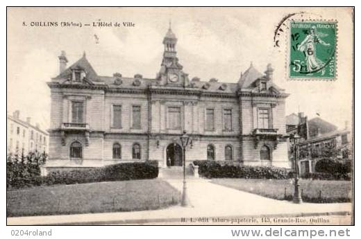 Oulins - L'Hôtel De Ville - Oullins