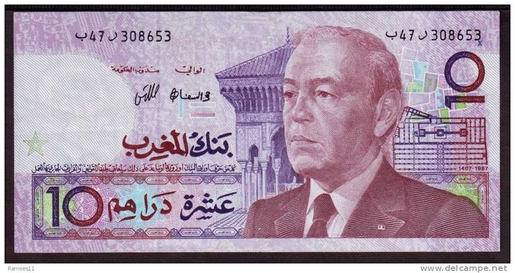 MAROKKO / MOROCCO - 10 Dirhams 1987 - Marokko