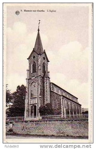 CPA.    HAMOIR-SUR-OURTHE.     L'Eglise. - Hamoir