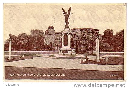 CPA.   COLCHESTER.     War Memorial And Castle.   1949. - Colchester