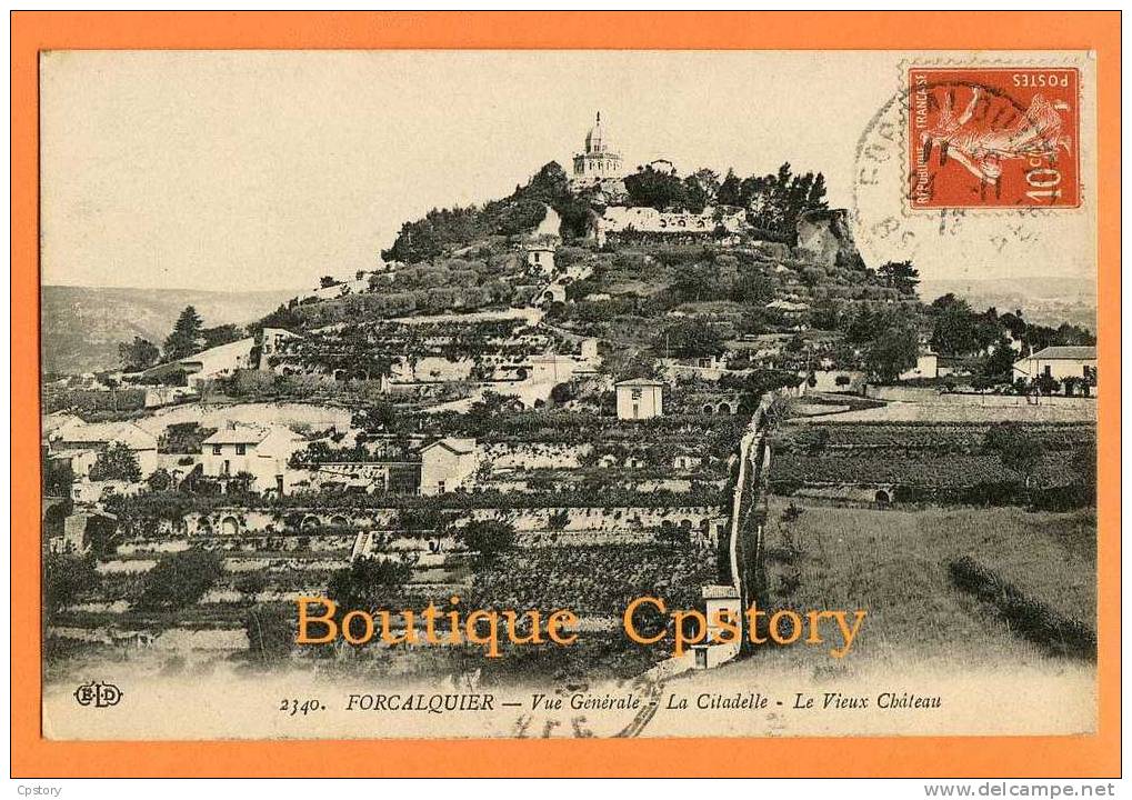 04 - FORCALQUIER - Vue Générale - Citadelle - Vieux Chateau - Forcalquier