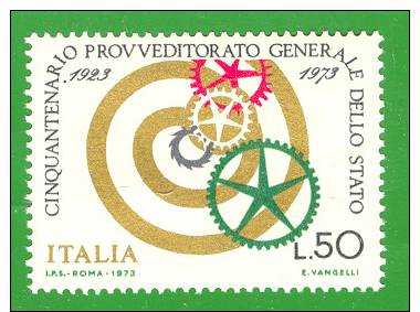 ITALY -  ITALIA -1973 -    B1216   - Y1141 - MNH COMPLETE SET OF 1 ** NUOVI GOMMA INTEGRA PROVVEDITORATO - 1971-80:  Nuovi