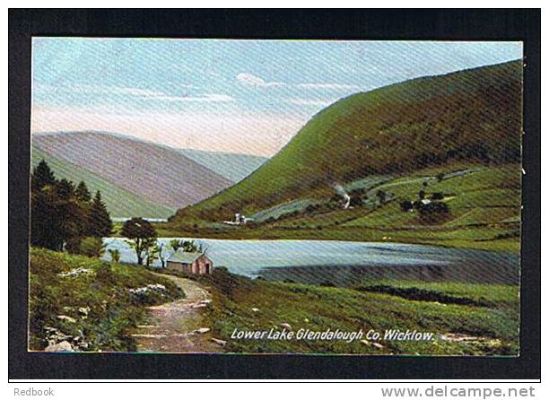 Early Postcard Lower Lake Glendalough County Wicklow Ireland Eire - Ref 398 - Wicklow