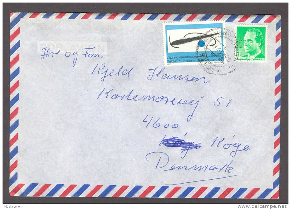 Spain King Juan Carlos & Europa CEPT 1993 Franked Cover To Køge Danimarca Denmark - Covers & Documents
