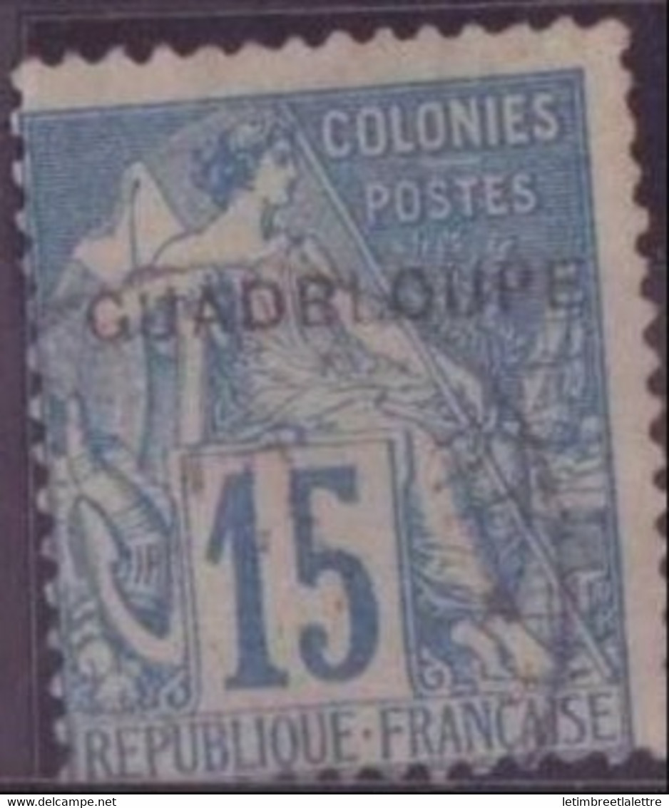 ⭐ Guadeloupe - YT N° 19 A B - Surcharge GuaBloupe - Oblitéré - 1891 ⭐ - Andere & Zonder Classificatie