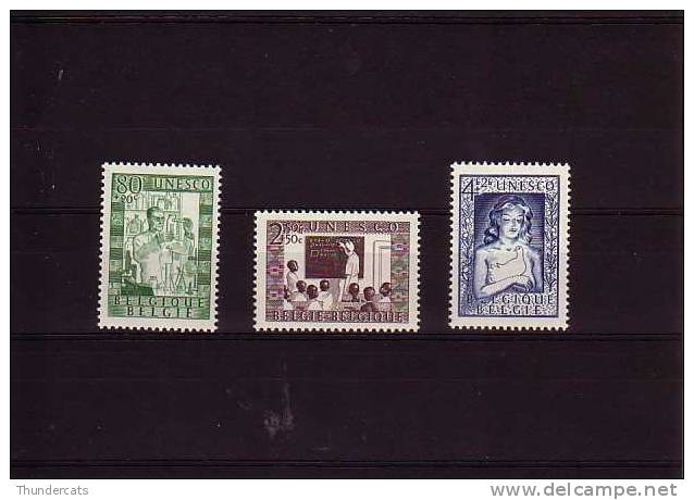 1951 UNESCO  SET MNH **  842 843 844 SET € 25  à  30 %  !!!!!!! - Neufs