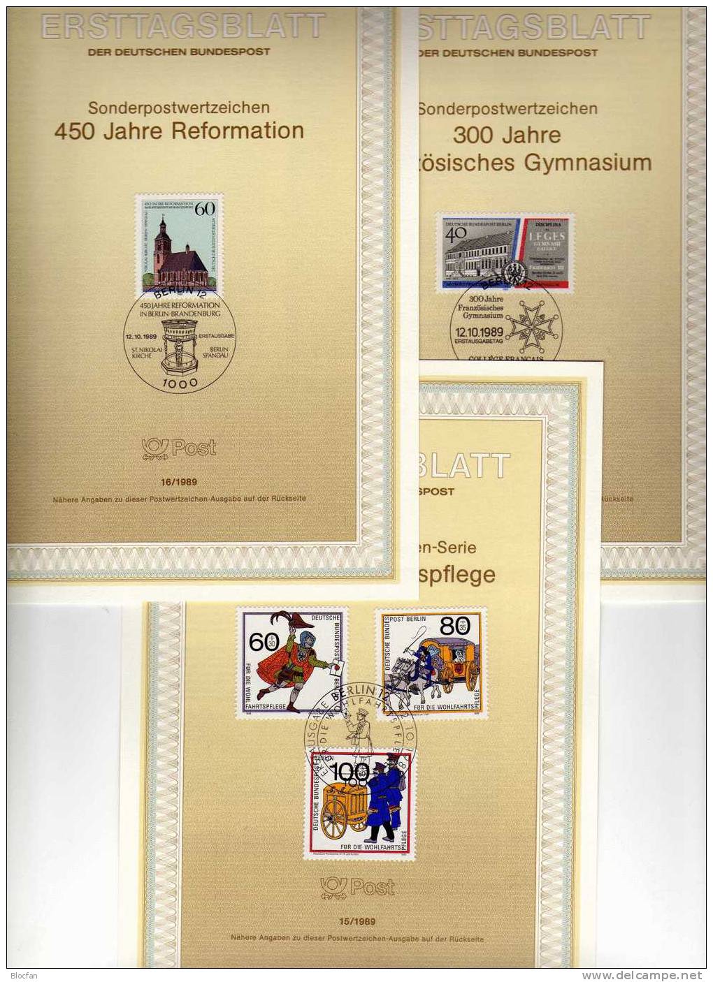 Sammlung ETB 1986 Bis 1990 Komplett Berlin 750-879 SST 335€ First Day Document From Germany - Andere & Zonder Classificatie