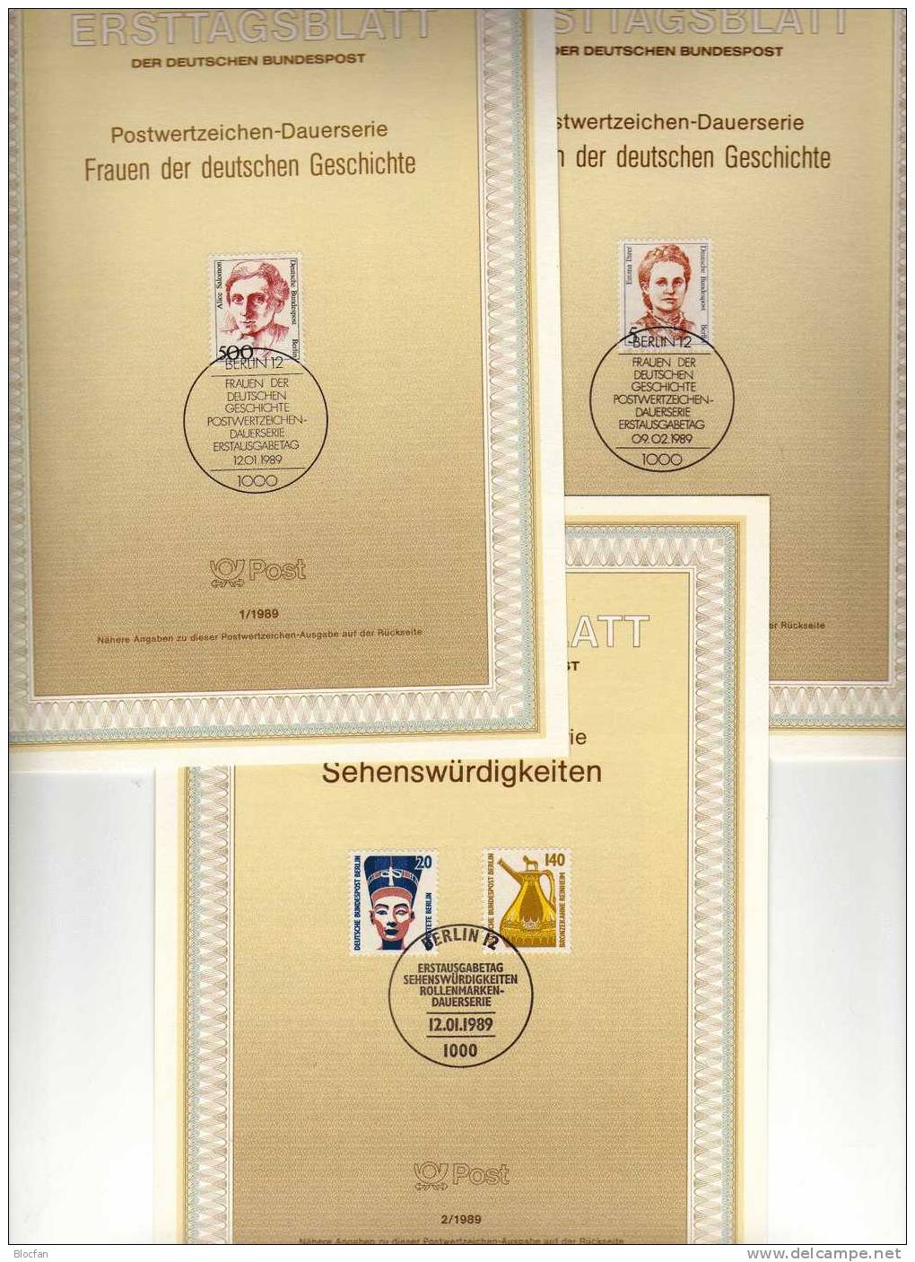 Sammlung ETB 1986 Bis 1990 Komplett Berlin 750-879 SST 335€ First Day Document From Germany - Other & Unclassified