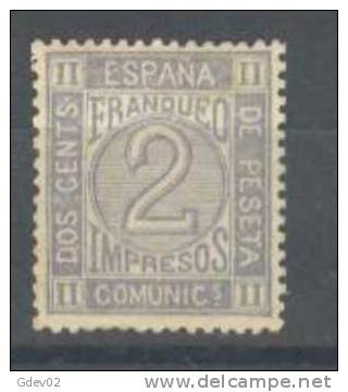 ES116-L3381.España.Spain  .Espagne. AMADEO L. 1872  (Ed  116*) Con Charnela.MAGNIFICO - Unused Stamps