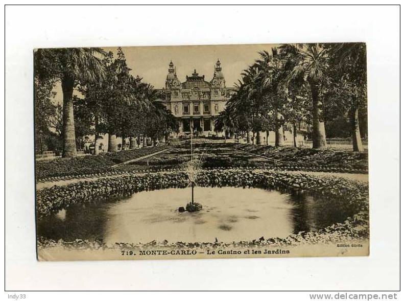 - MONTE-CARLO . LE CASINO ET LES JARDINS - Casinò