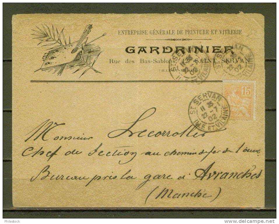 FRANCE N° 116 Obl. S/Lettre Entiére - Lettres & Documents
