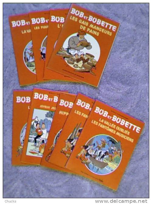 Lot De 7 BDs Publicitaires Bob Et Bobette Solo Phydor Presto Print Puratos - Suske En Wiske