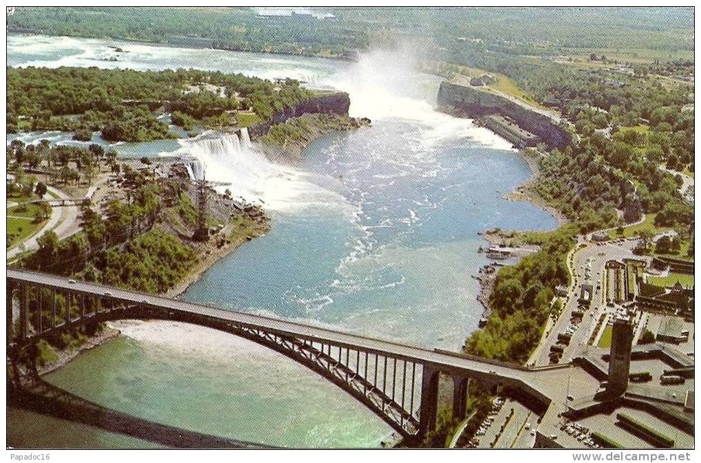 CA - O - Aerial View Of Niagara Falls - Ed. Jordan´s Color Lab. - Niagarafälle