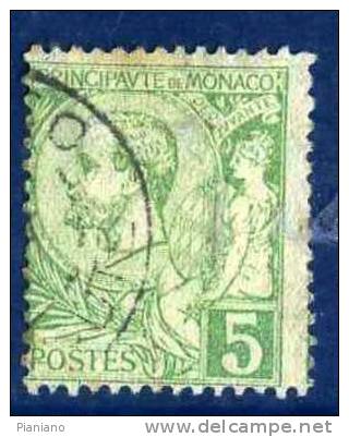 PIA - MONACO - 1901 : Principe Alberto I - (Yv  22) - Gebruikt