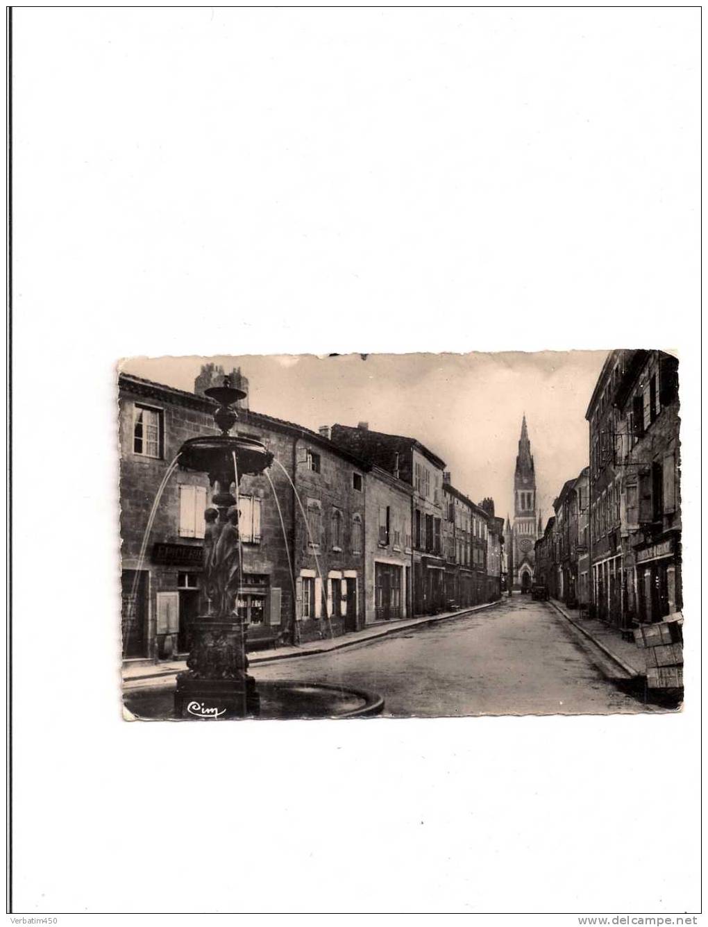 07..VERNOUX..RUE SIMON VIALET..COMMERCES..FONTAINE..ECRITE PAR UN ENFANT..SANS DATE - Vernoux