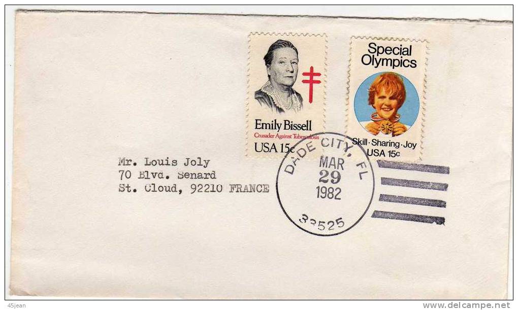 U.S.A: 1982 Fdc Personnnages - Covers & Documents