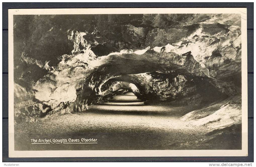 United Kingdom Somerset The Arches Gough's Caves Cheddar Real Photo Postcard Postkarte Cartolina Postale - Cheddar