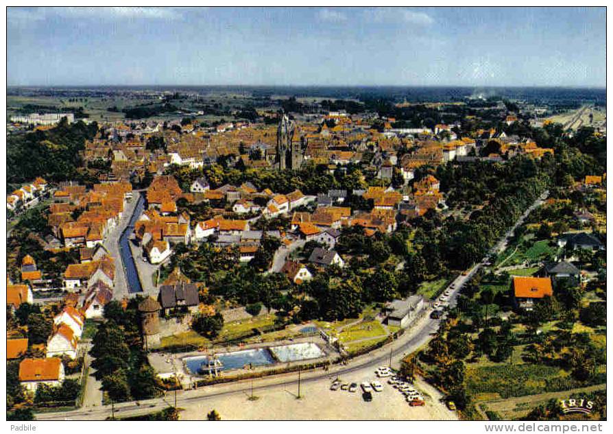 Carte Postale 67.  Wissembourg  Vue D'avion Trés Beau Plan - Wissembourg