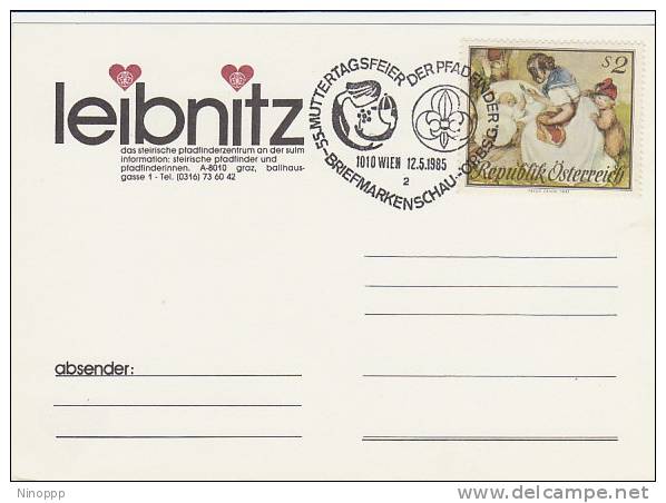 Austria-1985 55 Years Of Scoutind Souvenir Card - Other & Unclassified