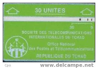 # TCHAD 1 Societe Des Telecommunications  Internationales Du Tchad (verte) Ls&g TBE - Tchad