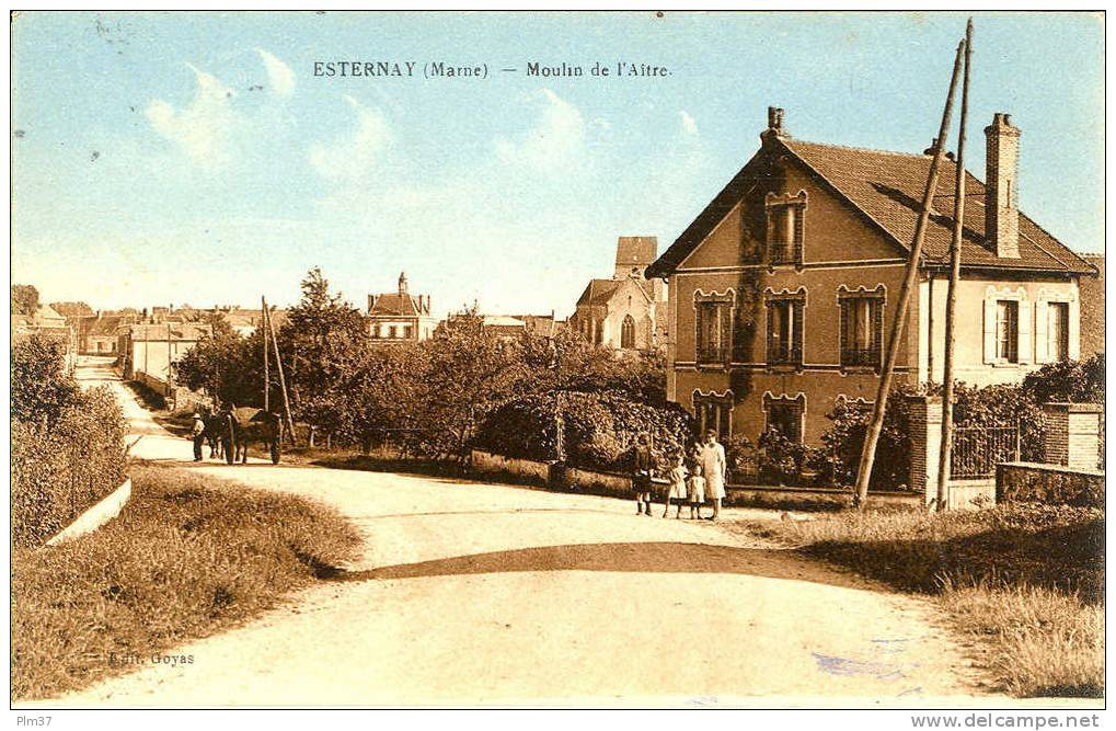 ESTERNAY - Moulin De L'Aitre - Circulé 1946 - Esternay