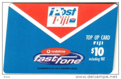 FIJI $10  VODAFONE  GSM MOBILE 1ST ISSUE RED-BLUE TOP-UP  READ DESCRIPTION CAREFULLY  !! - Fidschi