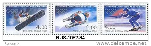 2006 RUSSIA Turin OLYMPIC GAME 2006. 3v STAMP - Inverno2006: Torino