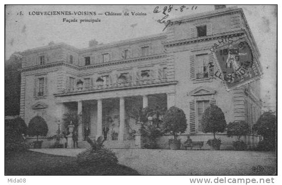 78. LOUVECIENNES  VOISINS.    CHATEAU DE VOISINS.  FACADE PRINCIPALE.animation. - Louveciennes