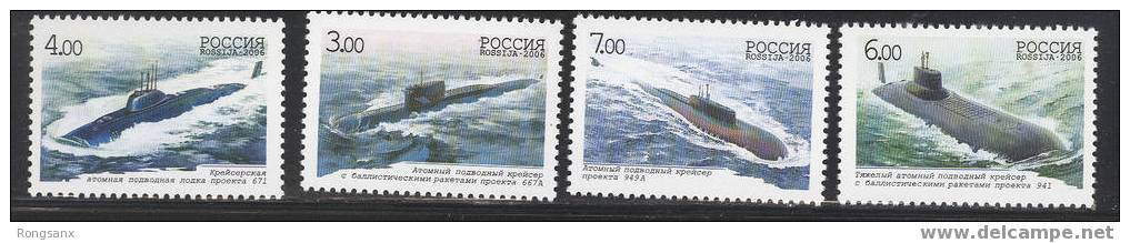 2006 RUSSIA SUBMARINES II 4V - Sous-marins