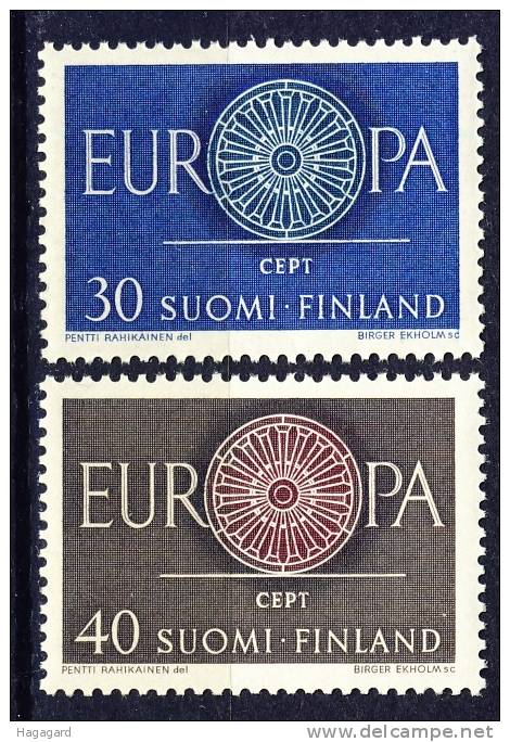 ##Finland. 1960.  EUROPA/CEPT. Michel 525-26 .  MNH (**) - Unused Stamps