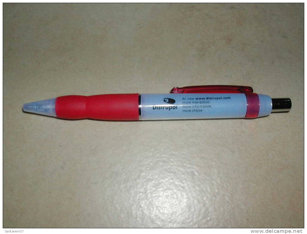 Stylo Publicitaire Advertising Pen Distrupol Royaume Uni United Kingdom - Penne