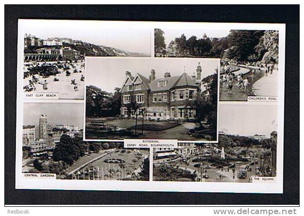 Real Photo Multiview Postcard Roysdean Hotel Derby Road Bournemouth Dorset - Ref 400 - Bournemouth (from 1972)