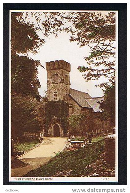 Early Postcard Haford Church Near Devil's Bridge Cardiganshire Wales - Ref 400 - Cardiganshire