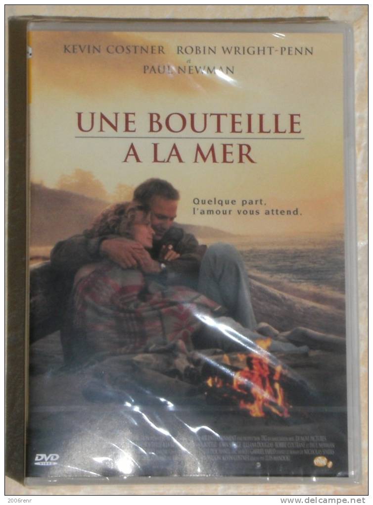 DVD VIDEO. UNE BOUTEILLE A LA MER. KEVIN COSTNER. PAUL NEWMAN. NEUF SOUS EMBALLAGE D'ORIGINE. - Romanticismo