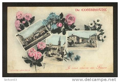 COMBRONDE 63460 CARTE POSTALE ANCIENNE RARE EDITION Mlle RAYMOND, LIBRAIRE AUVERGNE PUY-de-DÔME - Combronde