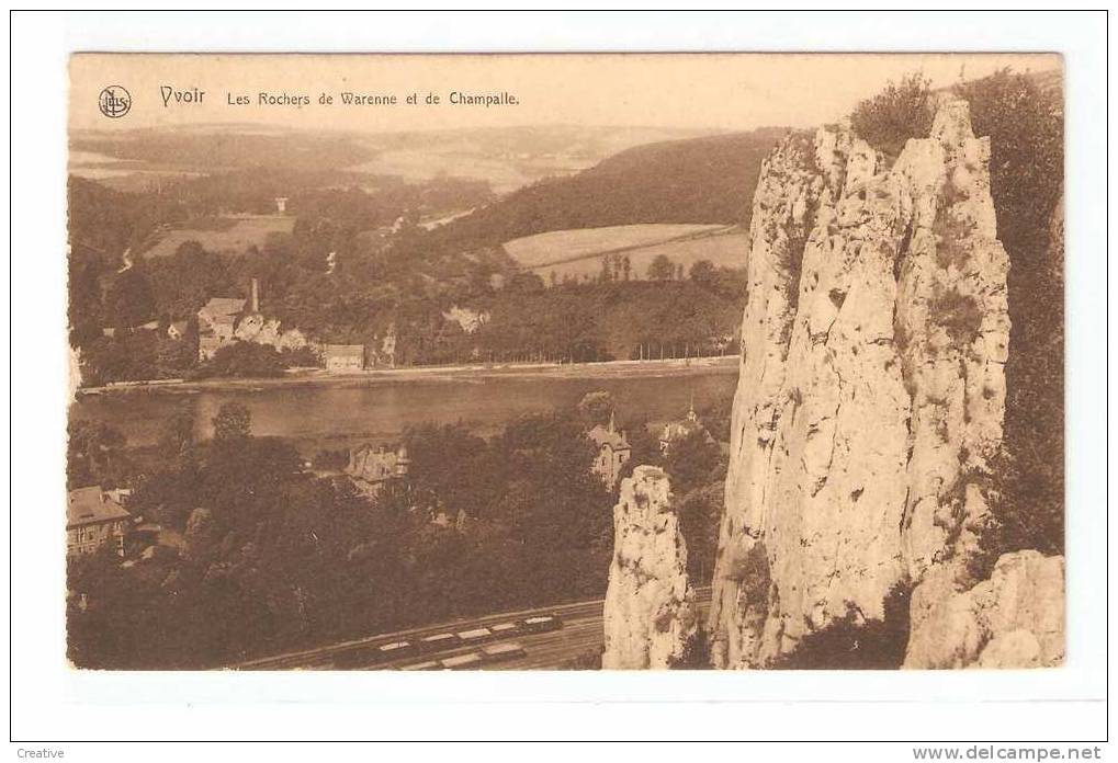 YVOIR.1917  Les Rochers De Warenne Et De Champalle.Ed.Nels (2 Scans) - Yvoir