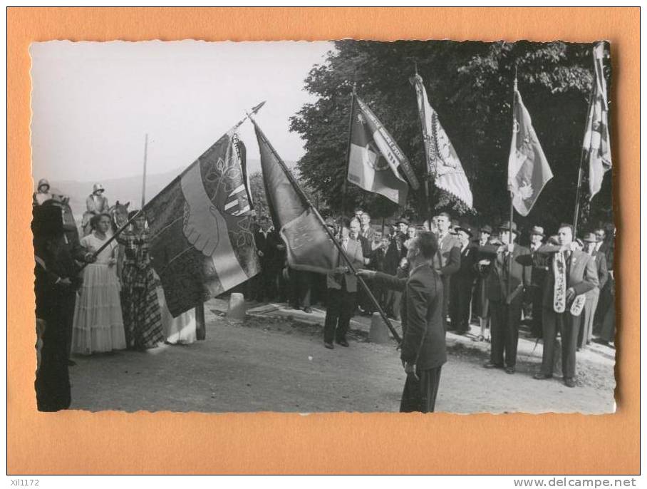 F170 Sorens, Gruyère, 4.10.1963 Inauguration Du Drapeau Du Cercle Radical. ANIME. - Sorens