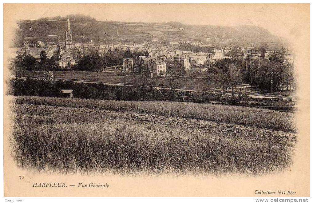 76 HARFLEUR Vue Générale, Ed ND 70, Dos 1900 - Harfleur