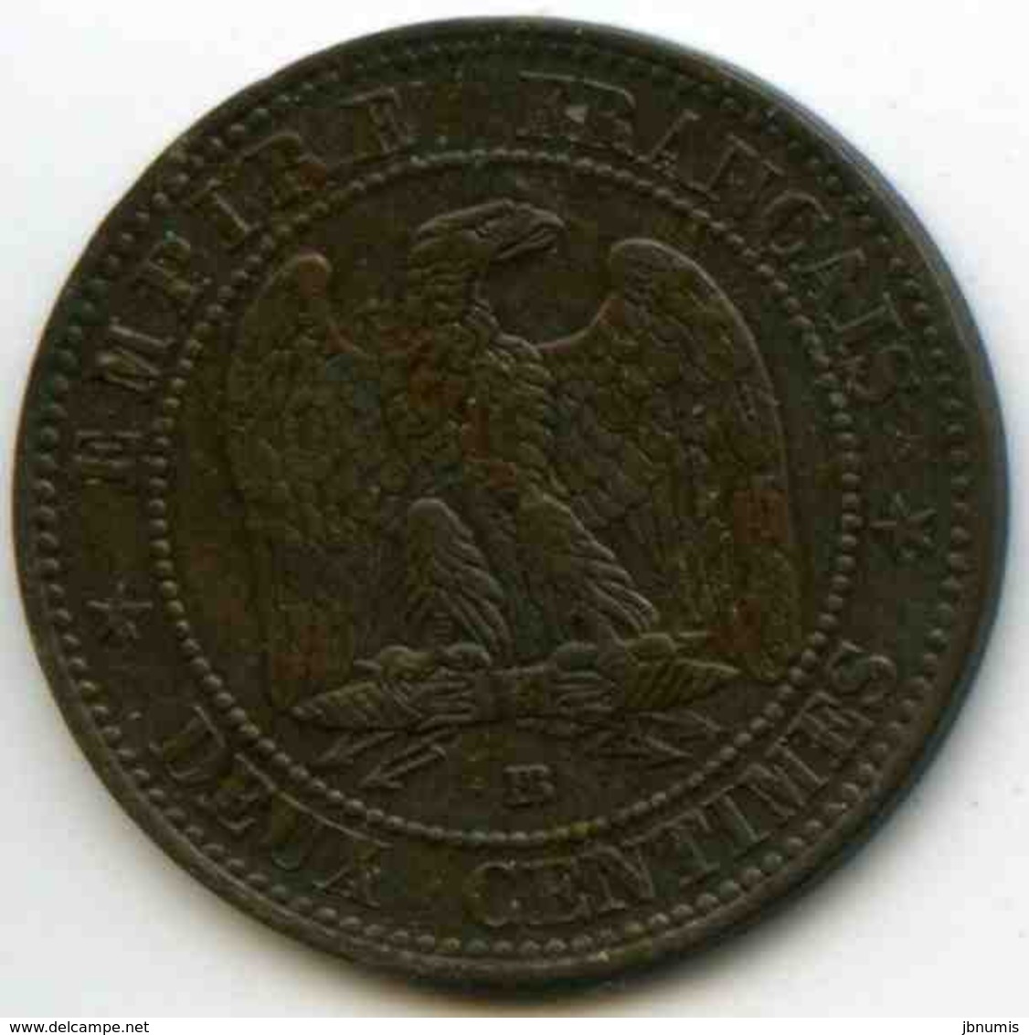 France 2 Centimes 1854 BB GAD 103 KM 776.3 - 2 Centimes