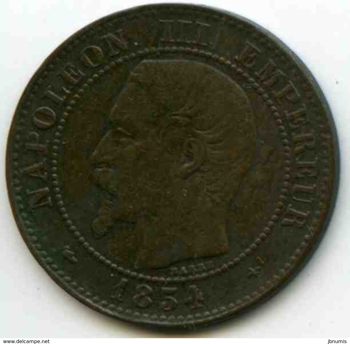 France 2 Centimes 1854 BB GAD 103 KM 776.3 - 2 Centimes