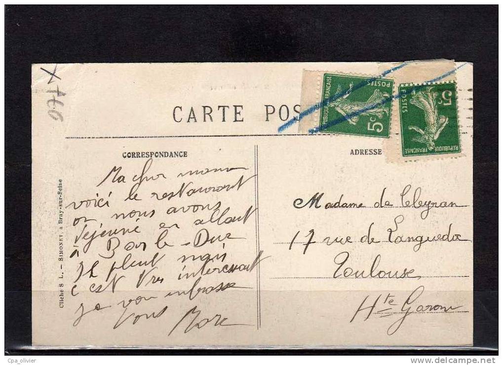 77 NANGIS Lieu Dit La Barraque, Animée, Bar Des Chemins De Fer, Ed Simonet, 191? - Nangis