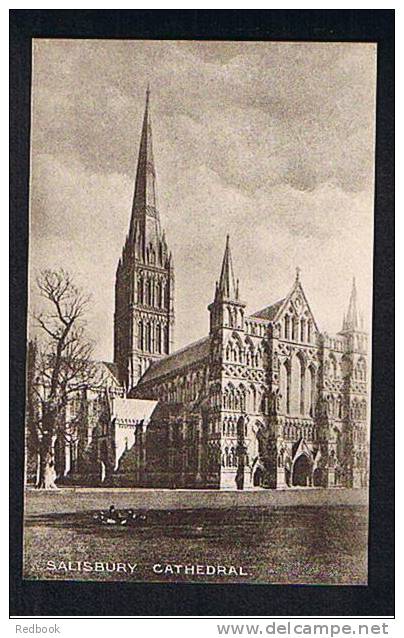 Early Postcard Salisbury Cathedral Wiltshire - Ref 401 - Salisbury