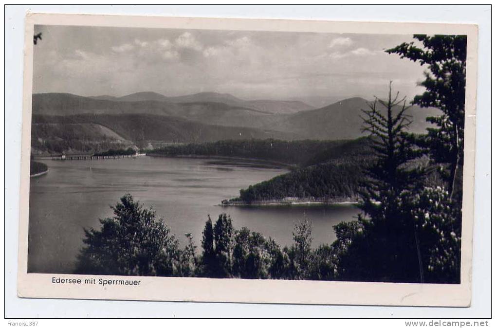 Réf 150 - ALLEMAGNE - EDERSEE Mit Sperrmauer - Edersee (Waldeck)