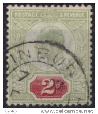 Great Britain - 1902-11 - King Edward VII - 2 Pence Red/green - Usati