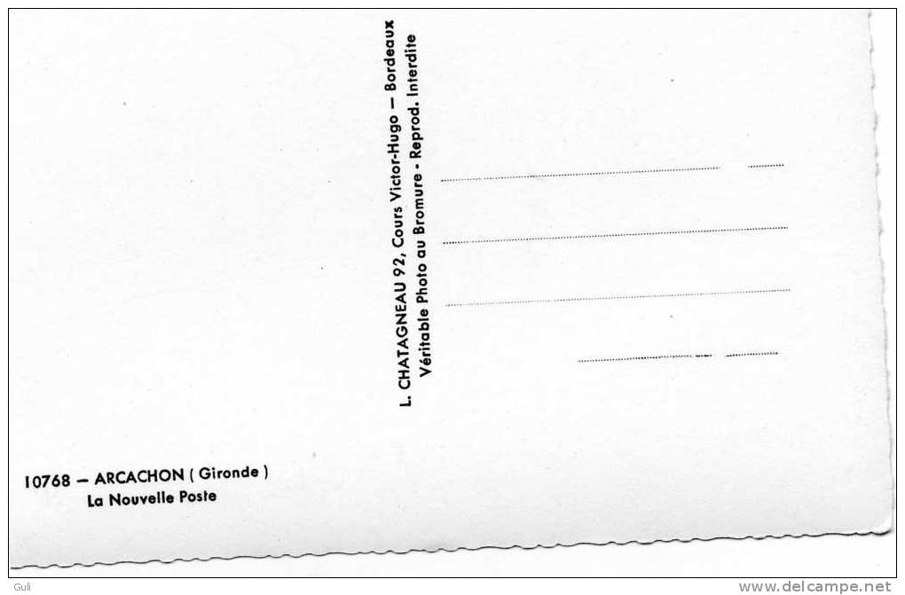 ARCACHON-33-Gironde- La Nouvelle POSTE -( PTT )-CPSM-éditions Chatagneau-Elcé-n°10768-*PRIX FIXE - Arcachon