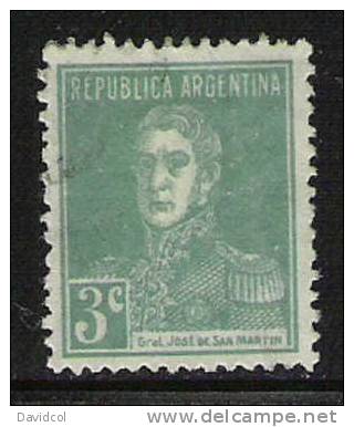 M903.-.ARGENTINIEN / ARGENTINA.- 1924.- MICHEL  # : 287 II    , MNG - GENERAL SAN MARTIN - Unused Stamps