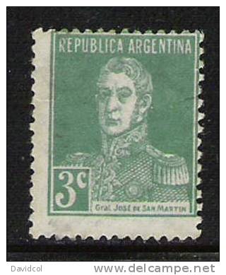 M904.-.ARGENTINIEN / ARGENTINA.- 1924.- MICHEL  # : 287 II    , MNG - GENERAL SAN MARTIN - Unused Stamps