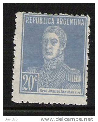 M908.-.ARGENTINIEN / ARGENTINA.- 1924.- MICHEL  # : 292 II  , MNG - GENERAL SAN MARTIN.CV&euro;:70.00 - Nuevos