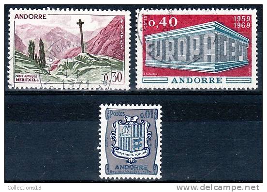 ANDORRE FRANCAIS - 159+194 Oblitérés - Cote 6.75 Euros Depart à 10% - Used Stamps