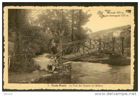 12301 -    Trois-Ponts   Le  Pont  Des  Soupirs  Sur Balleur - Trois-Ponts